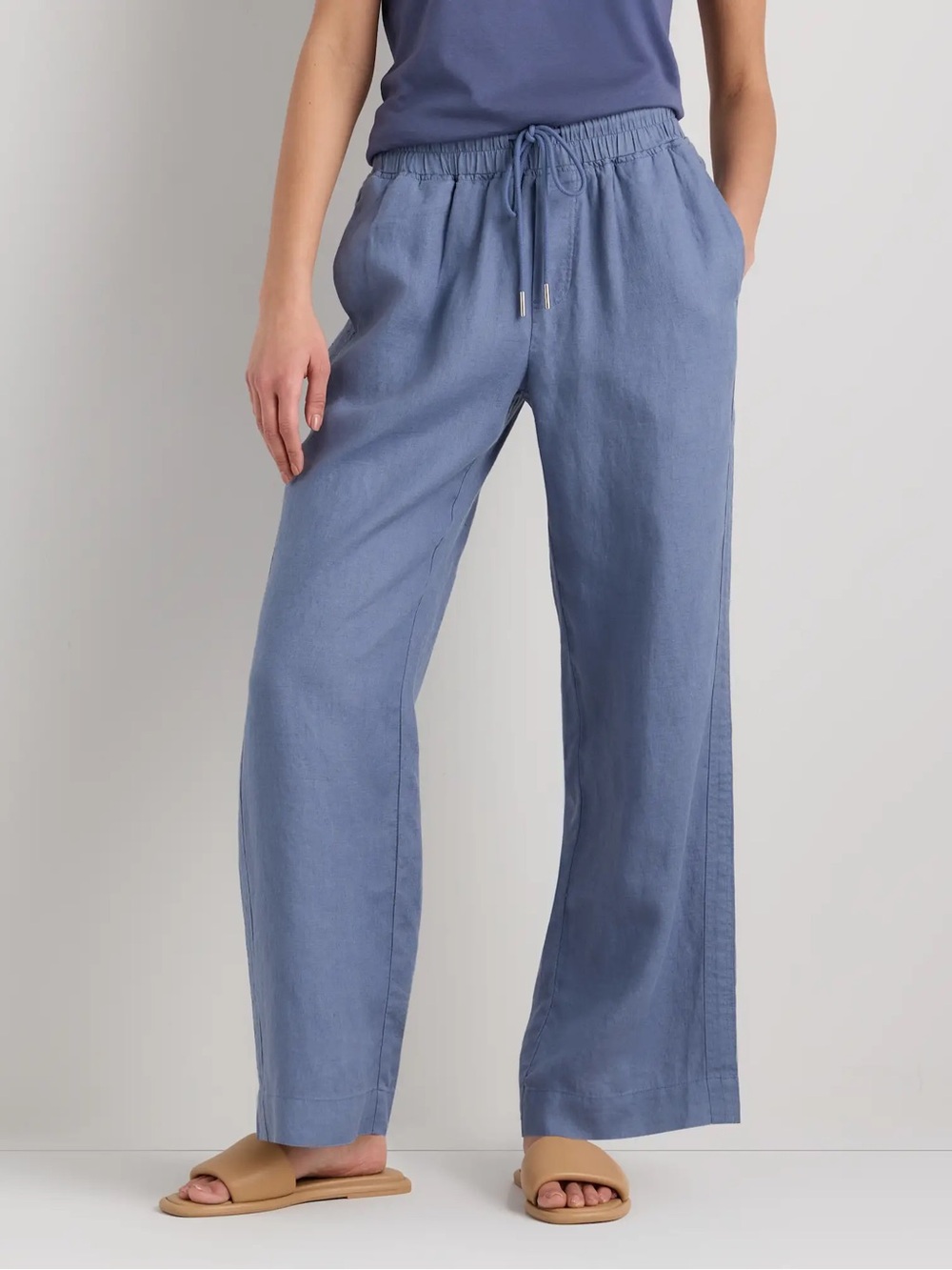 NWT Quince 100% European Linen Wide Leg Pants